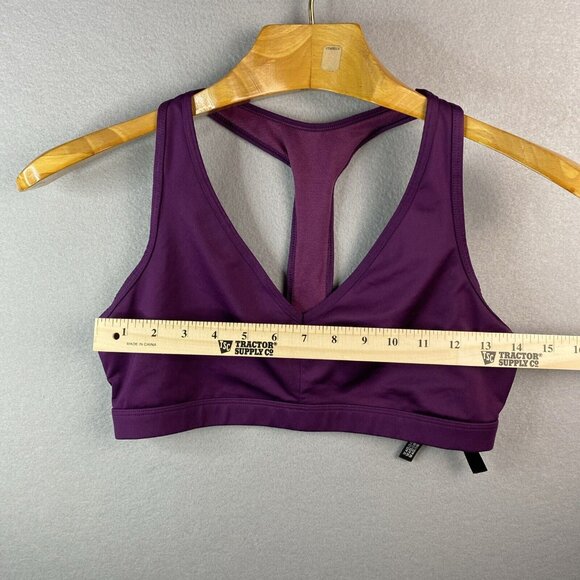 Victoria’s Secret Sport Lilac Racerback Back Sports Bra Sz L No Padding Gym Yoga - Picture 4 of 9